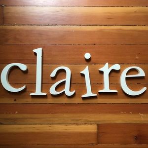 Pottery Barn Kids Letters “Claire” White